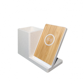 Wheatstraw Wireless Charger with Pen Holder