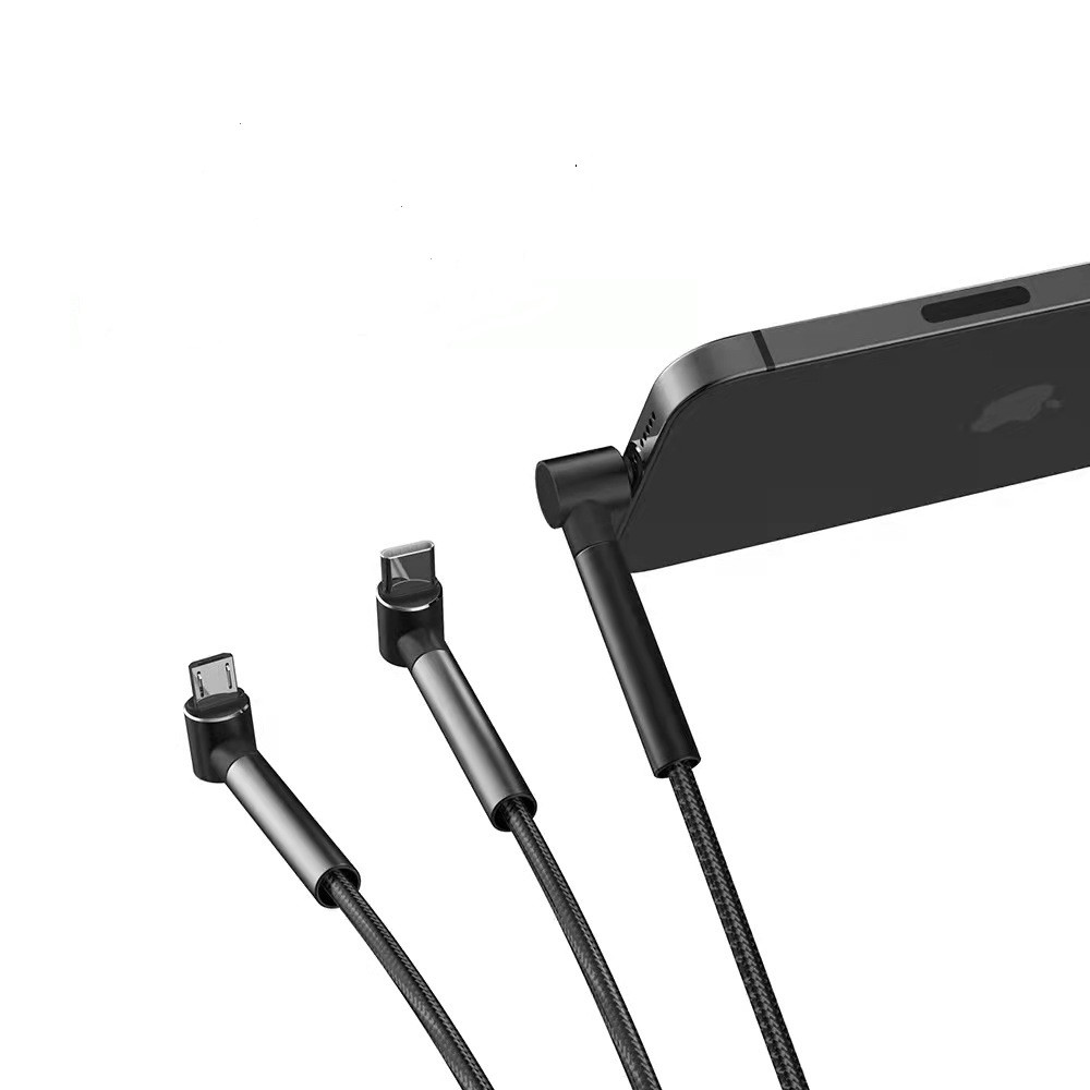 Recycled PET 5-in-1 Charging Cable with Phone Stand